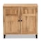 Baxton Studio Glidden ModernOak Brown Finished Wood 2-Door Shoe Storage Cabinet 196-11929-ZORO - alternate 10